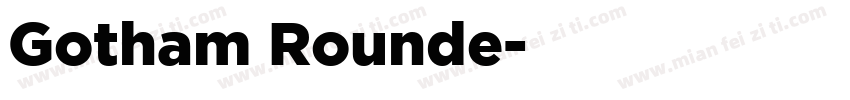 Gotham Rounde字体转换